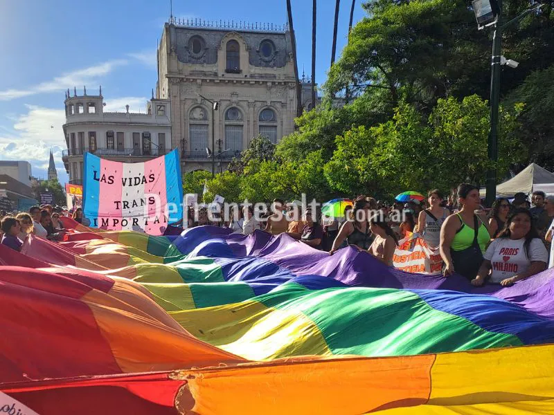 El inicio de la marcha en plaza 9 de Julio.