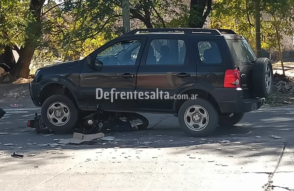 Siniestro vial en Parque Belgrano