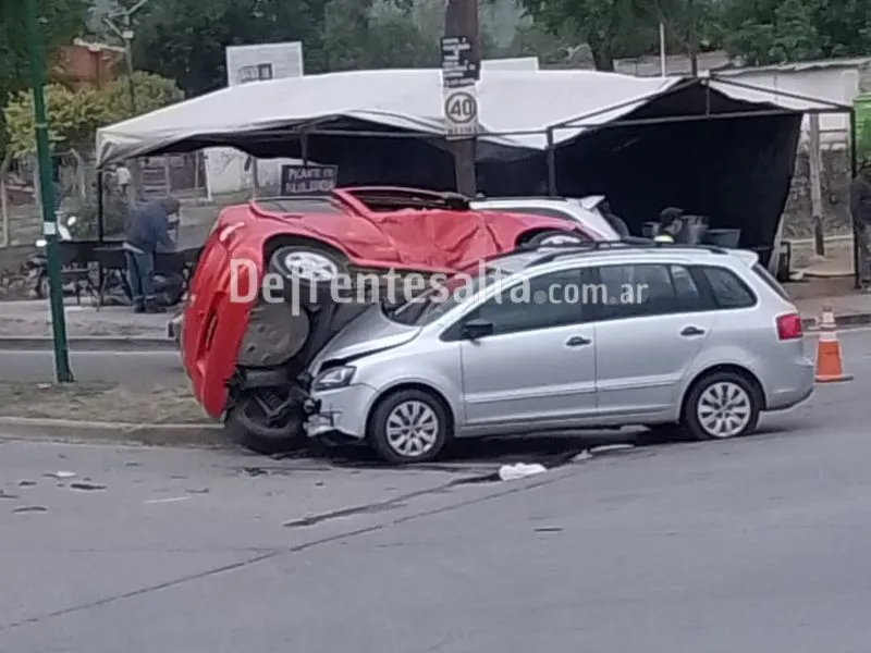 Terrible choque en Autódromo