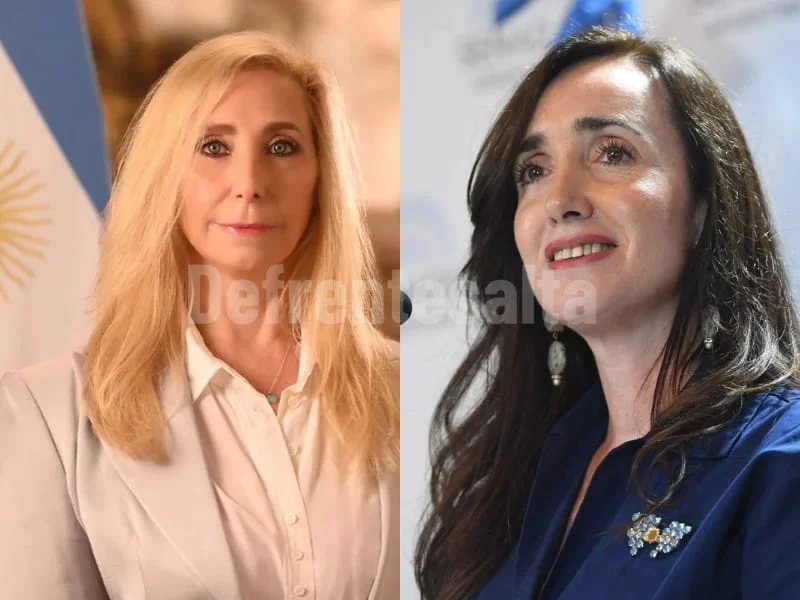 Victoria Villaruel y Karina Milei.