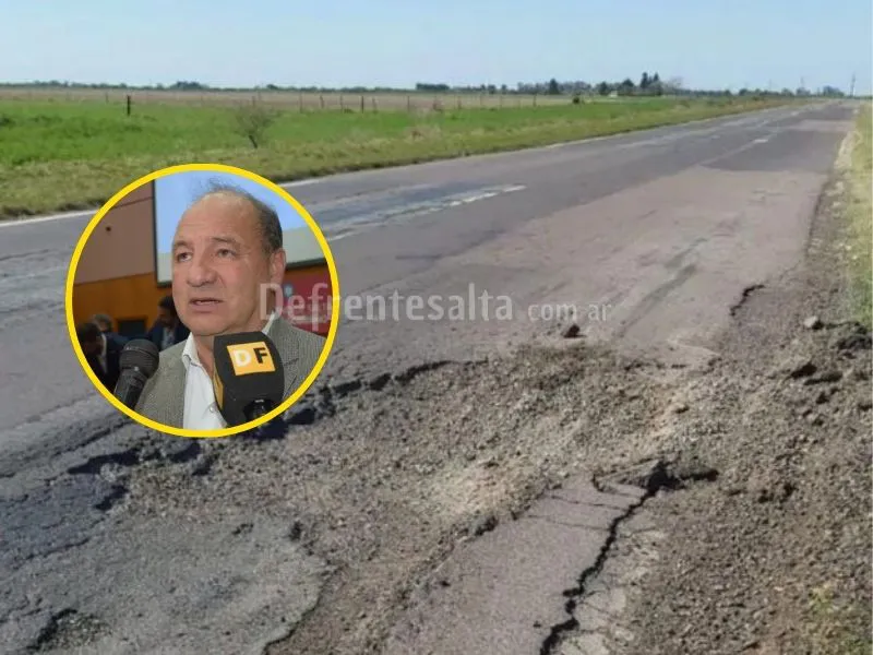 Ruta nacional 34 destruida.