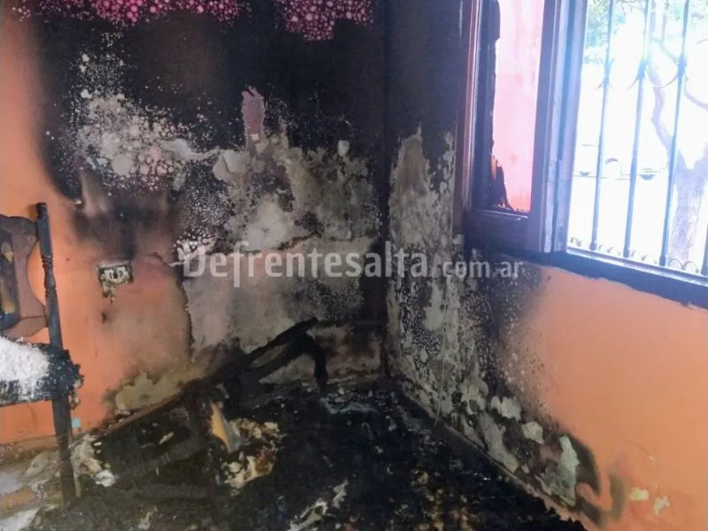 Incendio en Juan C. Dávalos.