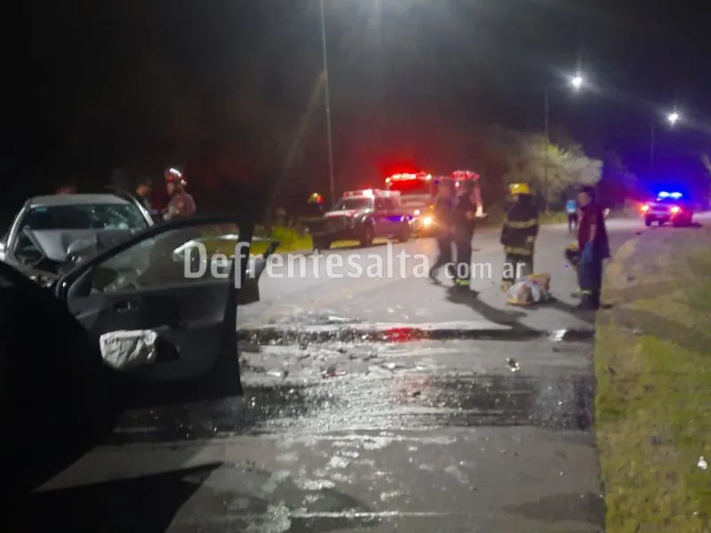 Choque frontal en RN68.