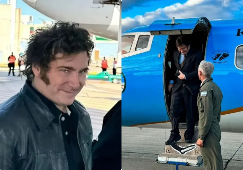 Javier Milei de viaje