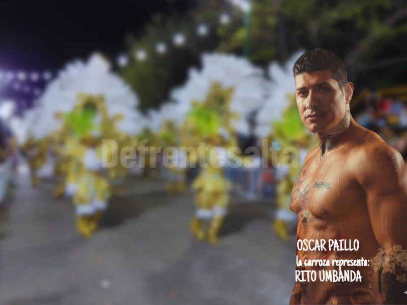 Oscar Paillos bailará hoy en el corso de Salta.