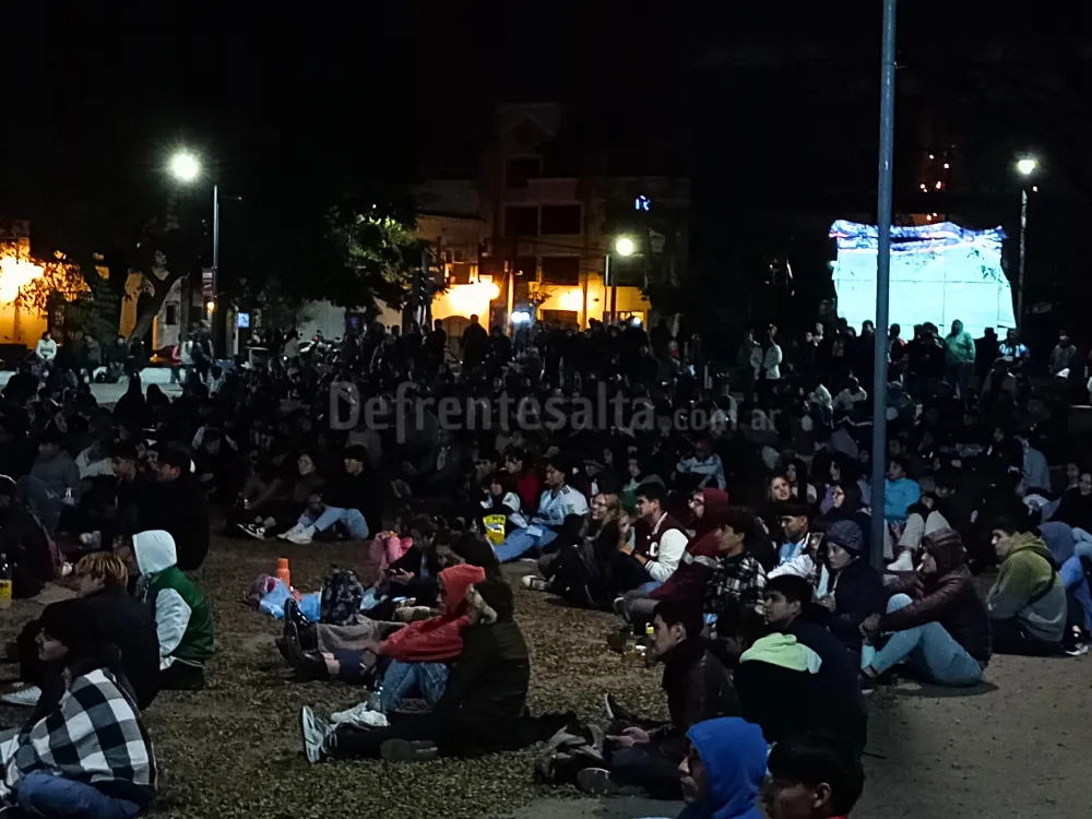 El partido de la selección en la Usina Cultural.