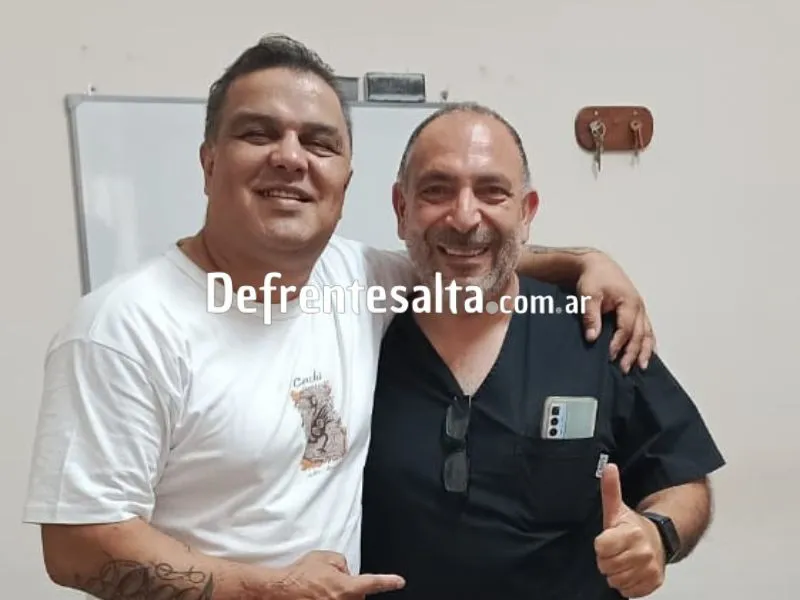 Javito junto al doctor Ralle. 