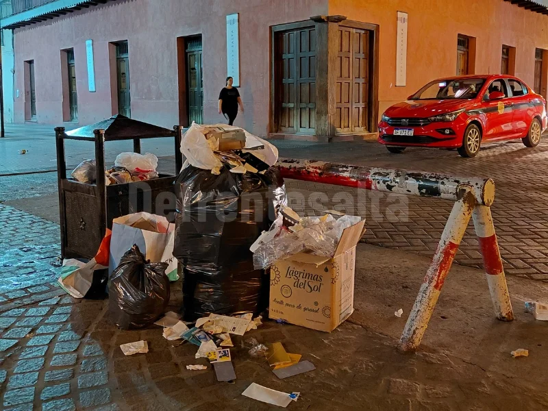 Residuos en el centro