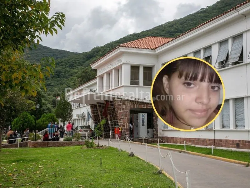 La joven estaba internada en el San Bernardo.