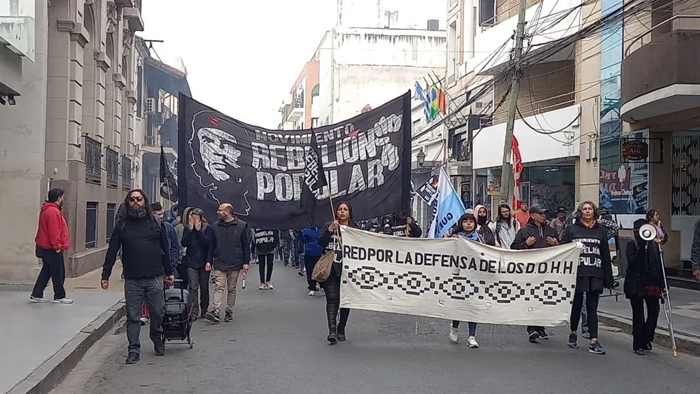 Manifestación de organizaciones sociales