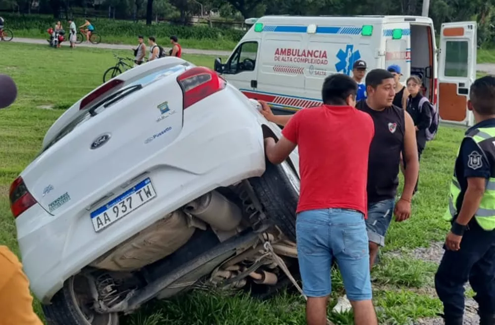 Siniestro vial en zona sur