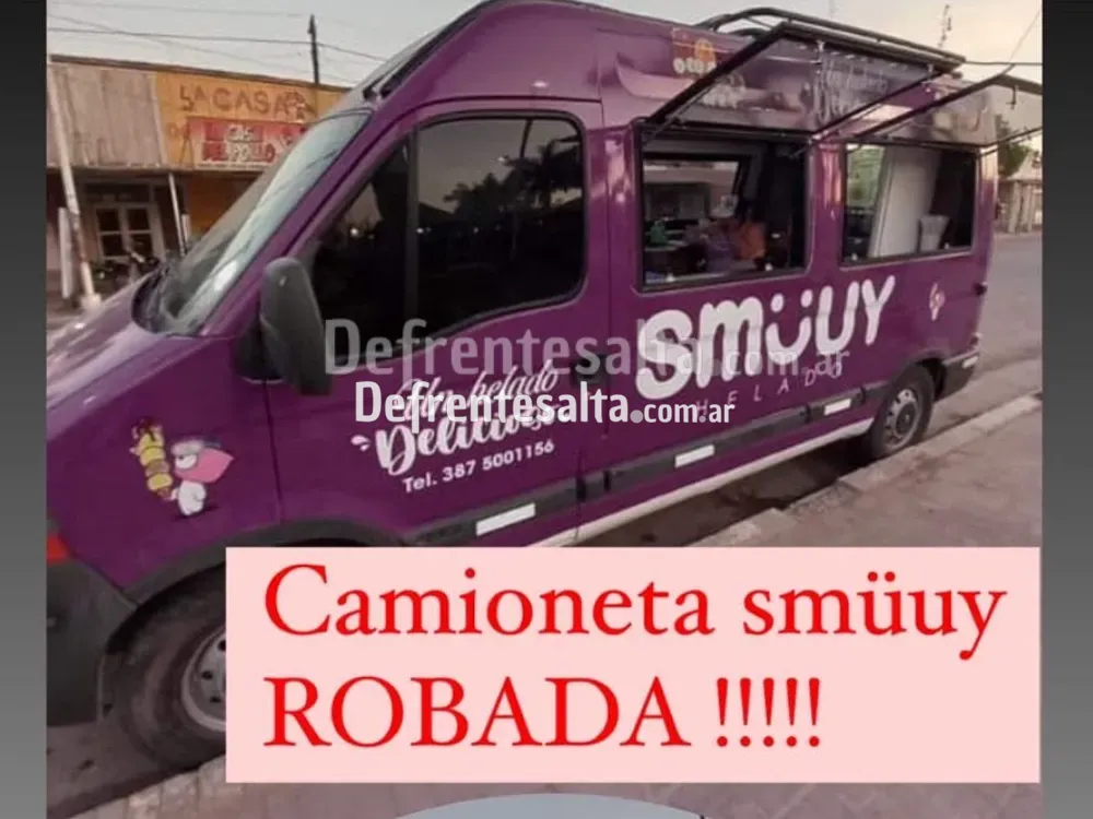 Camioneta robada