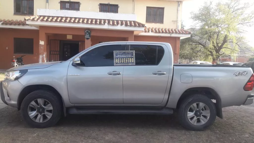 Camioneta secuestrada