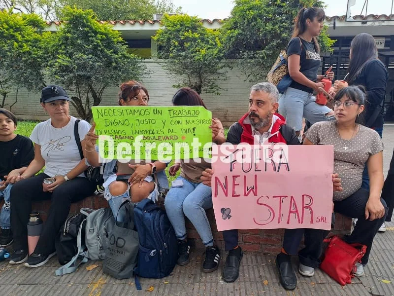 Protesta de trabajadores de Casino Boulevar. 