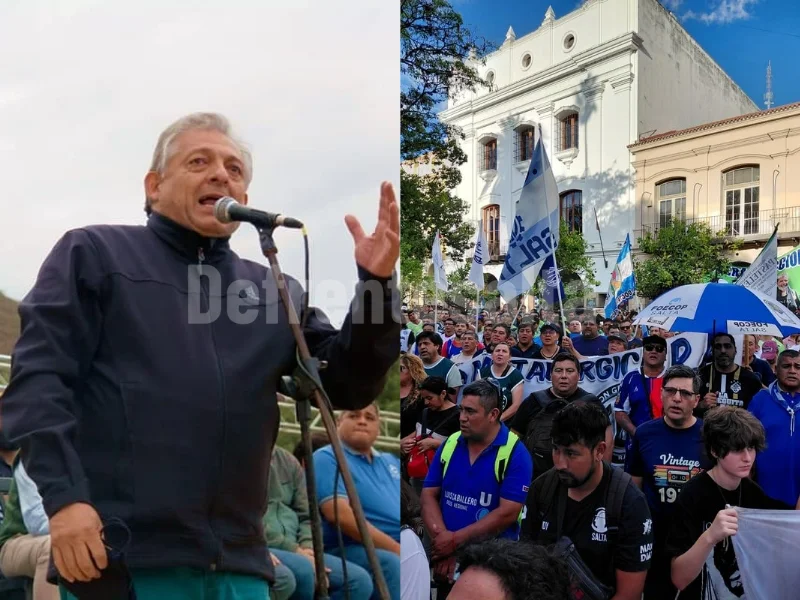 Carlos Rodas secertario gneral de la CGT y Bancaría en Salta.