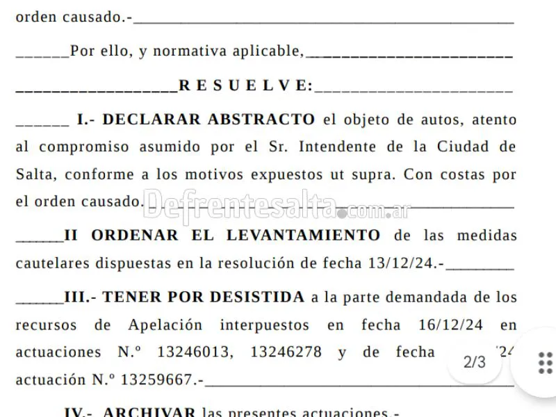 El fallo judicial en contra de Muratore El fallo judicial en contra de Muratore