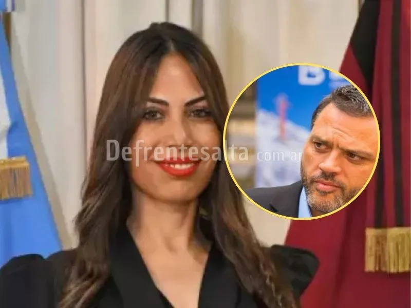 Nadia Loza y su pareja.