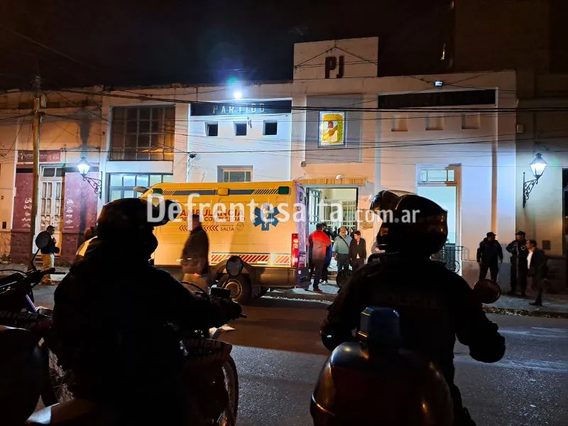 Toma en la sede del PJ.