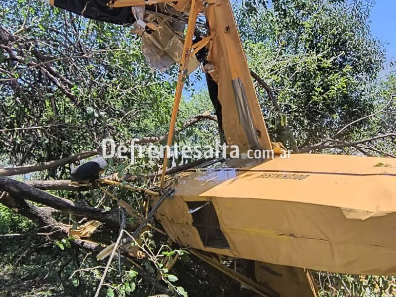 Aeronave estrellada en zona norte.