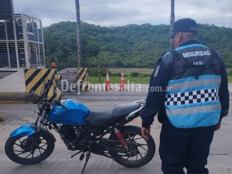 La moto secuestrada. 