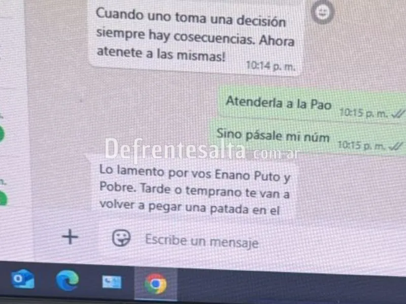 Denuncia contra Gustavo Vaccarella.