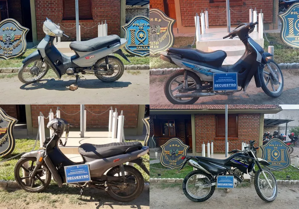 Motocicletas recuperadas