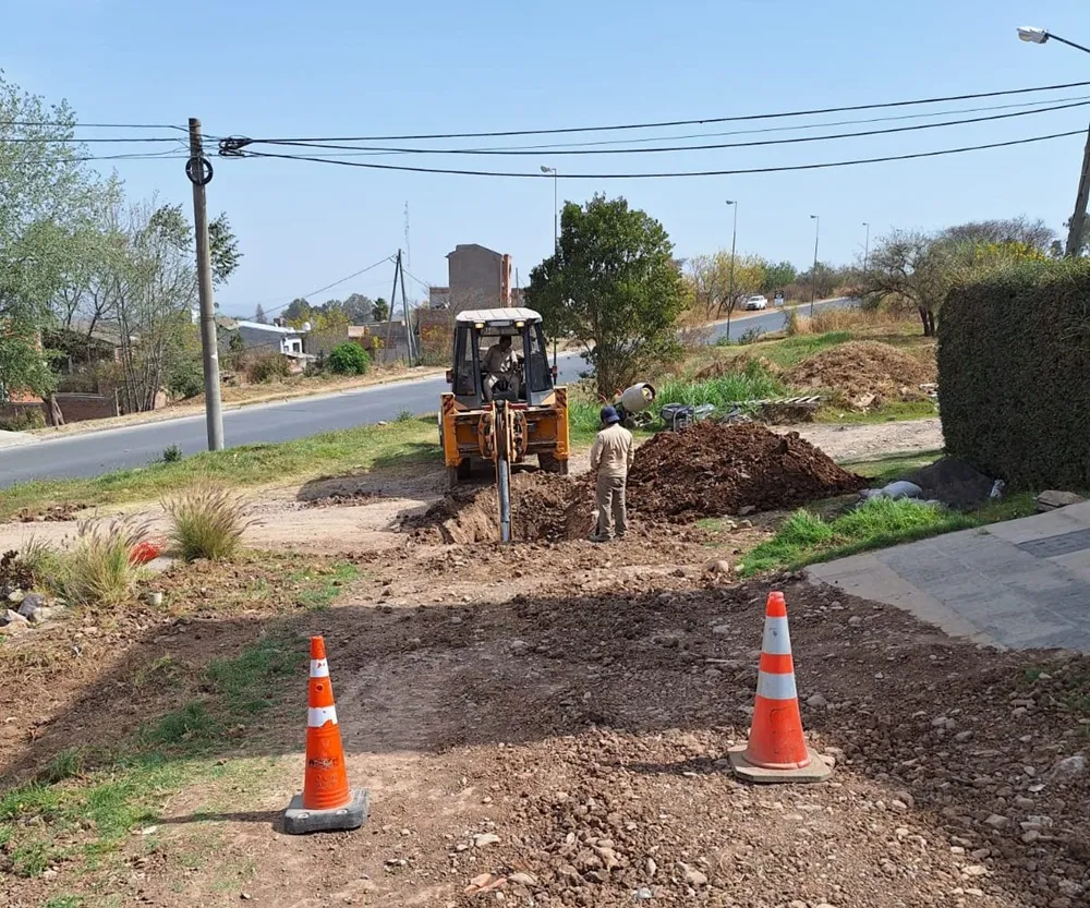 Red de cloacas en barrio Nuestra Señoral del Carmen