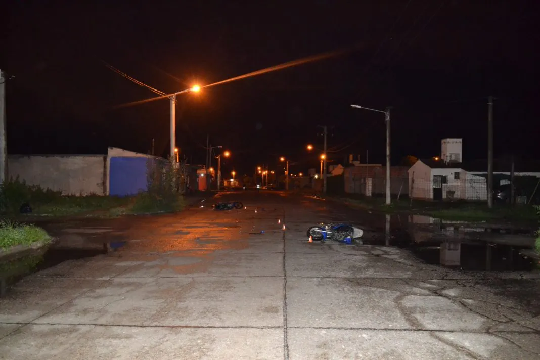 Siniestro vial motociclista.