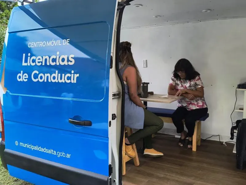 Móvil de licencias de conducir.