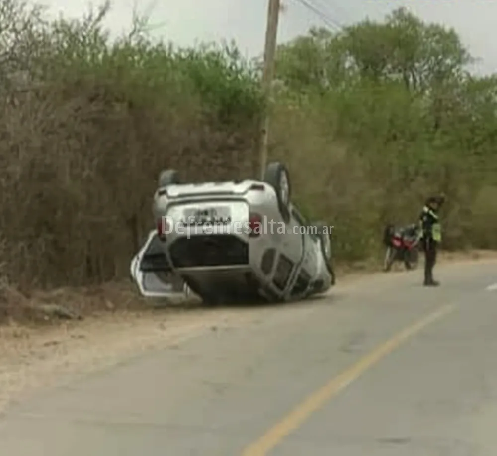 Vuelco en ruta 9