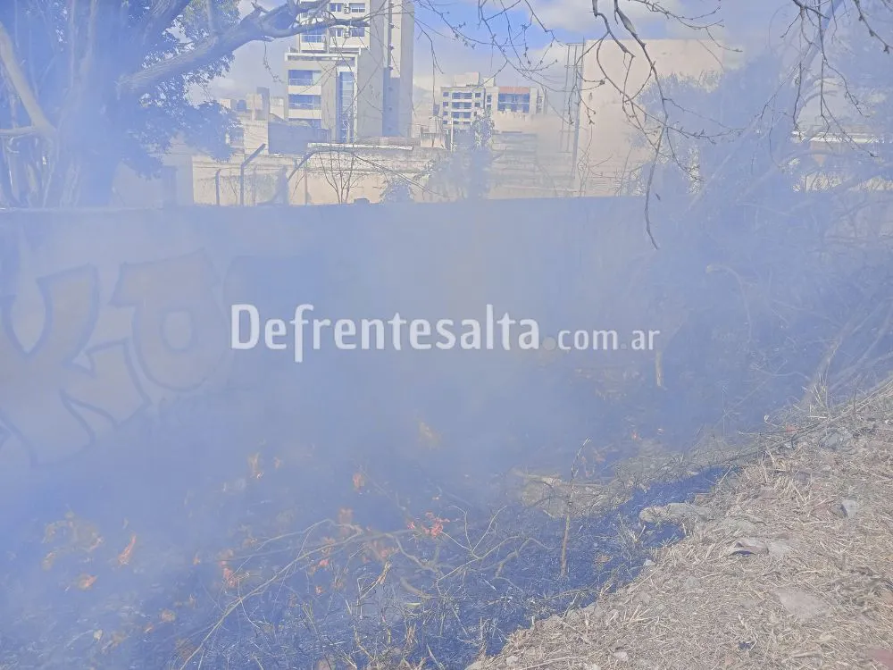 Incendio en la estación de trenes.