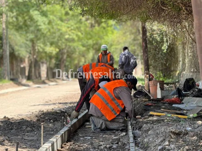 Obras en San Lorenzo.