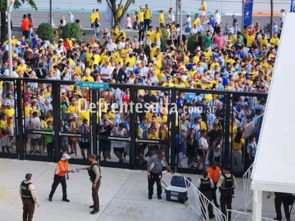 Incidentes en la final de la Copa América.