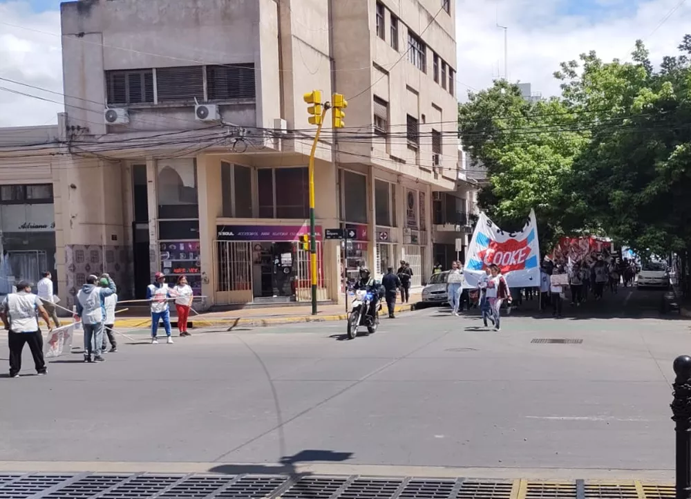 Protestas en el centro