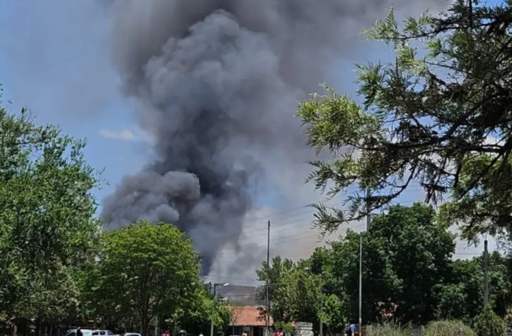 Incendio en zona sur