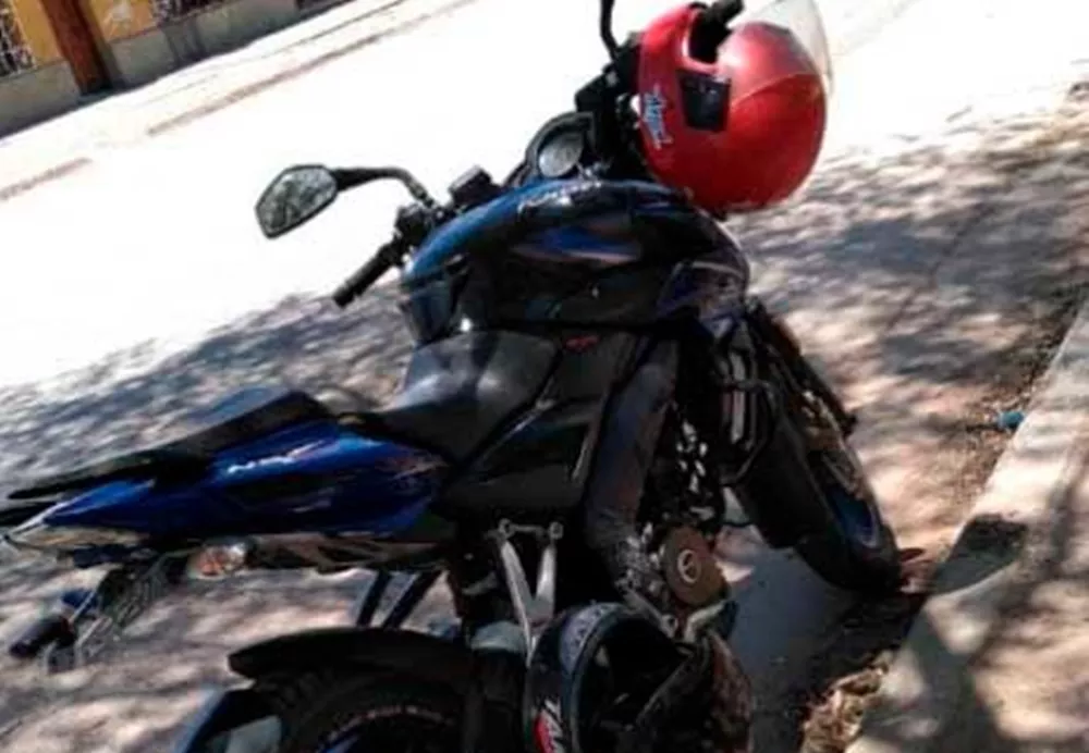 Motocicleta secuestrada