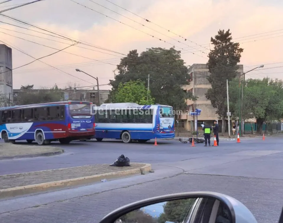 Accidente en barrio Castañares