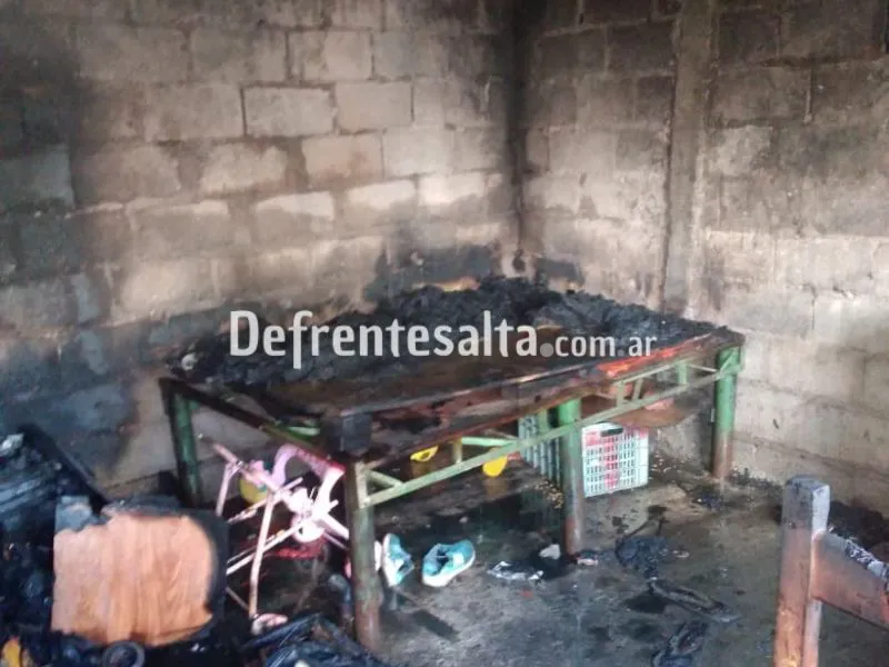 Incendio en barrio Libertad.