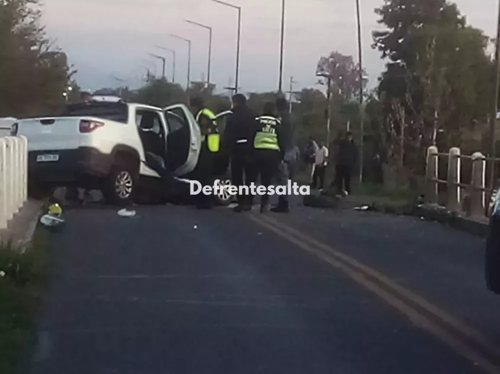 Siniestro vial en El Carril