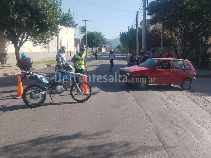 Accidente en avenida Chile.
