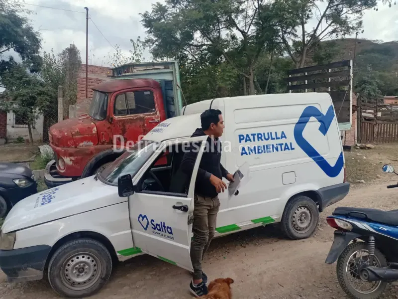 Notifican al propietario del camión en barrio Las Colinas