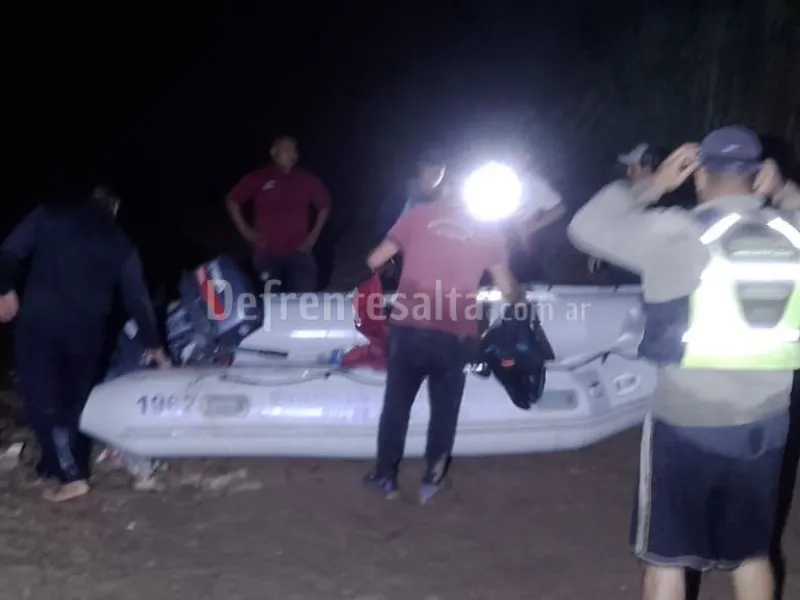 Rescate en el río Bermejo.