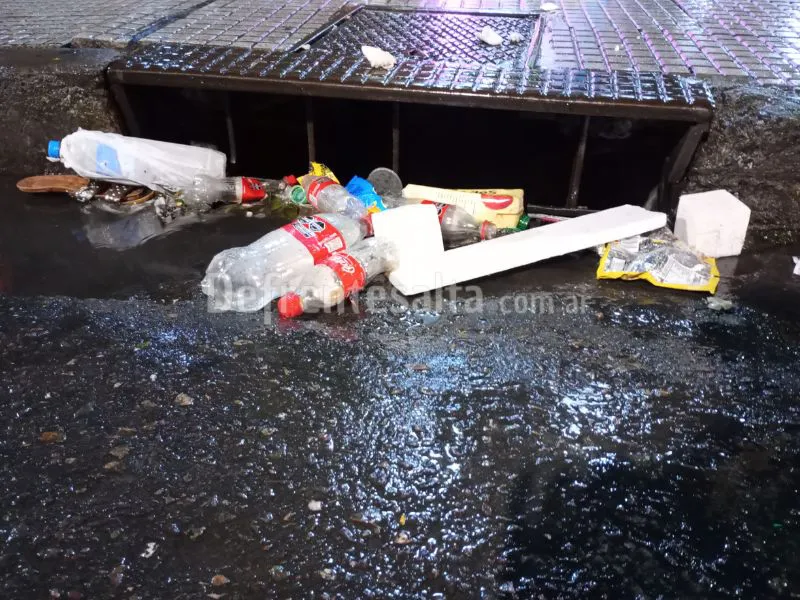 Boca tormentas tapadodos de basura