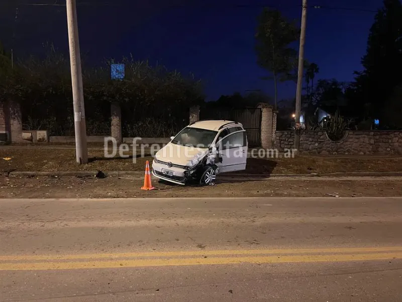 Uno de los vehículos involocrados