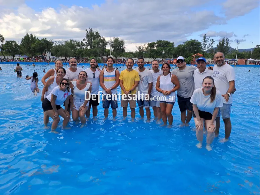 Emiliano Durand en el balneario Xamena