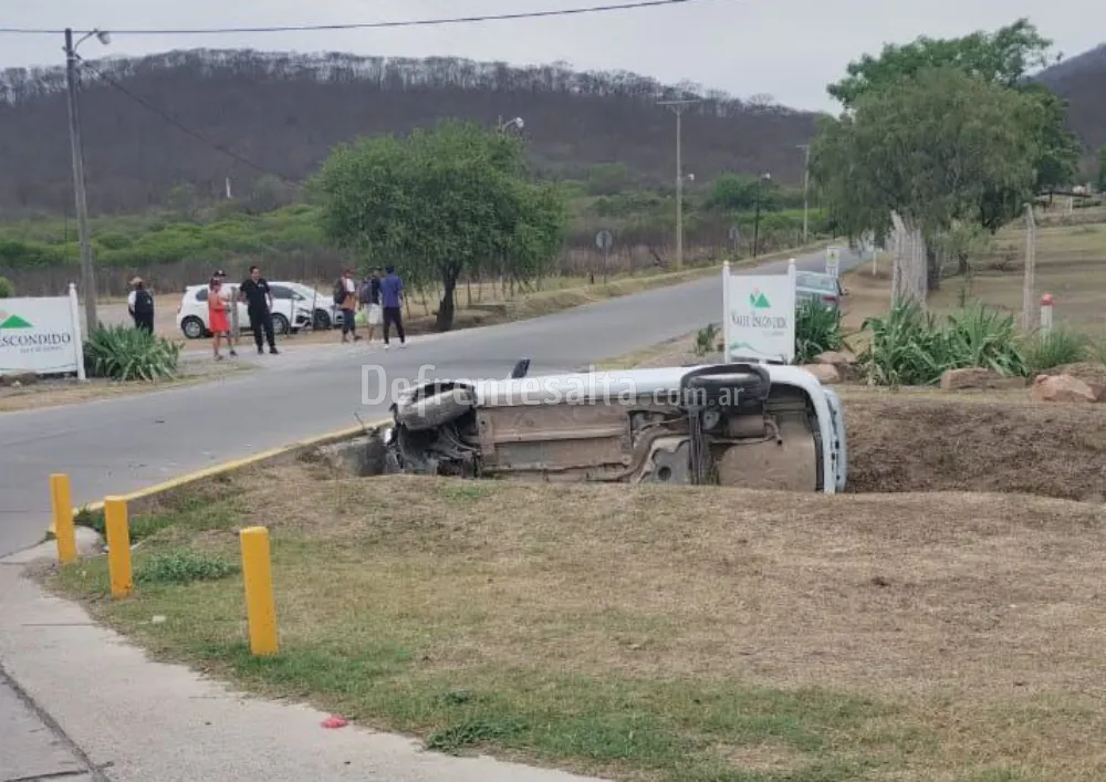Siniestro vial en Valle Escondido