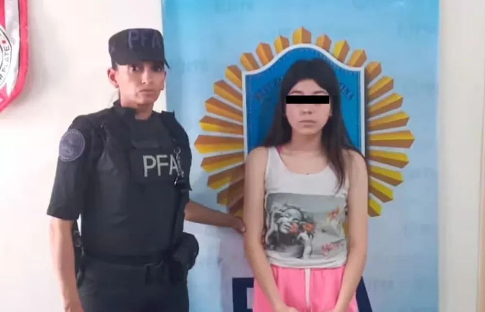 Joven detenida